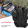 Large 50L Molle Army Travel Backpack for Camping Hiking Fitness Military Rucksack Black