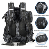 Multifunctional Large-Capacity Fishing Tackle Backpack 3 Fishing Rod Holders with 2 Lure Covers