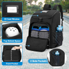 2024 New Design Roller blade Bag with Adjustable Padded Shoulder Strap Large capacity Ice Skate Backpack