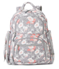 2020 Latest Canvas Flower Design Diaper Bag Waterproof Convertible Fanny Pack Diaper Bag for Baby Care Mommy Bags