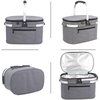 Portable Collapsible Picnic Basket Leakproof Shopping Travel Grocery Bag Picnic Kit