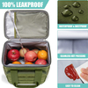 Soft Insulated Meal Management Lunch Box for Travel Work Daytrip Cooler Lunch Carry Tote Bag