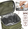 Durable Large Tactical Lunch Bag with Detachable MOLLE Bottle Holder Adult Lunch Box Tote Cooler Bag 