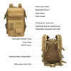 Multi-functional Outdoor Molle bag Heavy Duty Shoulder pack Military Rucksack With Two Detachable Bag