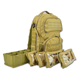 Tactical EMS EMT Bag Trauma First Aid Responder Medical Kit Backpack with Removable Dividers