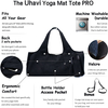 Large Yoga Mat Tote Sling Carrier with 4 Pockets Fits Mats with Multi-Functional Storage Pockets