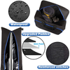 Waterproof Skiing Bag for Air Travel Transport Skis Up to 200 cm Padded Ski Sleeve and Ski Boot Bags