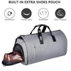 Carry On Garment Bag Large Duffel Bag Suit Travel Bag Weekend Bag Flight Bag With Shoe Pouch For Men Women