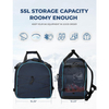 ODM/OEM Lightweight 55L Waterproof and Snowproof Ski Bag Travel Ski Boot Backpack with SBS Zippers