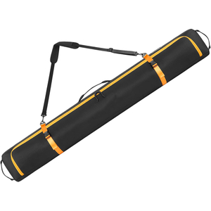 Lightweight 360° Fully Padded 900D Oxford Water-Resistant Ski Bag Large Capacity Single Ski Carry Bag for Ski Gear