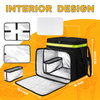 Expandable Insulated Reflective Strip Delivery Cooler Bike Bag Takeaway Food Delivery Bags Thermal with Cup Holder