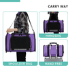 Airline Approved Collapsible Travel Puppy Carrier Bag with Removable Fleece Pad for Cat Pet Carriers 