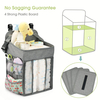 Portable Diaper Stacker for Crib Playard Baby Essentials Storage Organizer Hanging Diaper Caddy Bag 