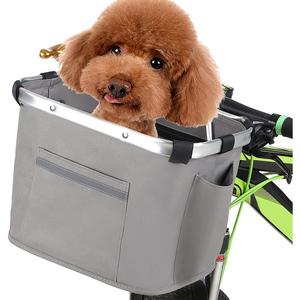  Multi-Purpose Bike Storage Bag for Pet Shopping Picnic Small Dog Cat Carrier Bicycle Handlebar Front Basket 