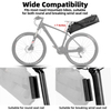 Wide Compatibility Foldable Bicycle Tool Pack Bikepacking Bag Bike Saddle Bag Road Mountain Bike Seat Bag with Tail Light Belt
