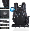 Large capacity Multi-compartment Fishing Backpack With EVA Padded Shoulder Straps Tackle Bag
