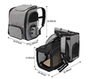Dog Backpack Carrier Cat Backpack Carrier Mesh Breathable with Transparent Window for Small Dog cat Expandable Pet Carrier bag