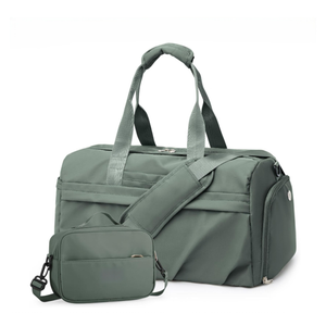 Factory Custom High Quality Large Foldable Travel Weekender Overnight Carry on Bag Sport Duffel Bag with Toiletry Bag