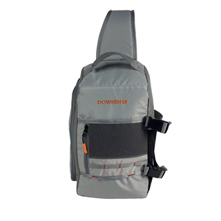 Versatile Storage Fly Fishing Sling Pack Fishing Tackle Storage Shoulder Bag with Net Holder