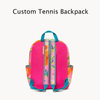 Fashion Printed Flower Tennis Bag Hold 2 Rackets for Kids Girls Boys Tennis Players Tennis Backpack