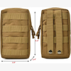 3 Pcs Molle Pouches Drawstring Water Bottle Pouch Tactical Molle Waist Bag EDC Utility Bag Pack