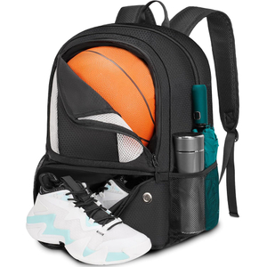 Lightweight Fashion Gym Sports Backpack Lightweight Breathable Football Bag Basketball Bag with Ball Holder