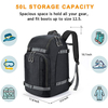 New Design 1680D Nylon 50L Skiing Travel Luggage Bag Waterproof Snowboard Boots Backpack Skiing Shoes Bag