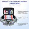 Water-Resistant Fishing Storage Bag with Non-Slip Base and Padded Shoulder Strap Fishing Tackle Bag