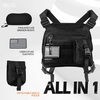 Wholesale Custom Multi Pockets Men Sports Chest Bag Adjustable Running Vest with Detachable Molle Pouch