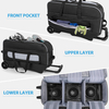 Wholesale Large Sports Duffel Bag Retractable Handle Extends 3 Ball Roller Bowling Bag with Lockable Button