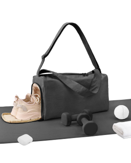 20L Medium Sturdy Tote Bag Yoga Accessory Bag Sports Gym Bag for Plane with Shoes Compartment