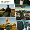 4 in 1 Comfortable 45L Sports Travel Duffel Bag Weekender Backpack Workout Overnight Backpack Gym Bag with Wet Pocket