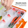 High Quality Double Sided PP Plastic Fishing Utility Box Tackle Box Fishing Lure Tackle Box