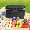Large Picnic Basket Bag Portable Camping Bag Collapsible Cooler Bag for Shopping Camping Travelling