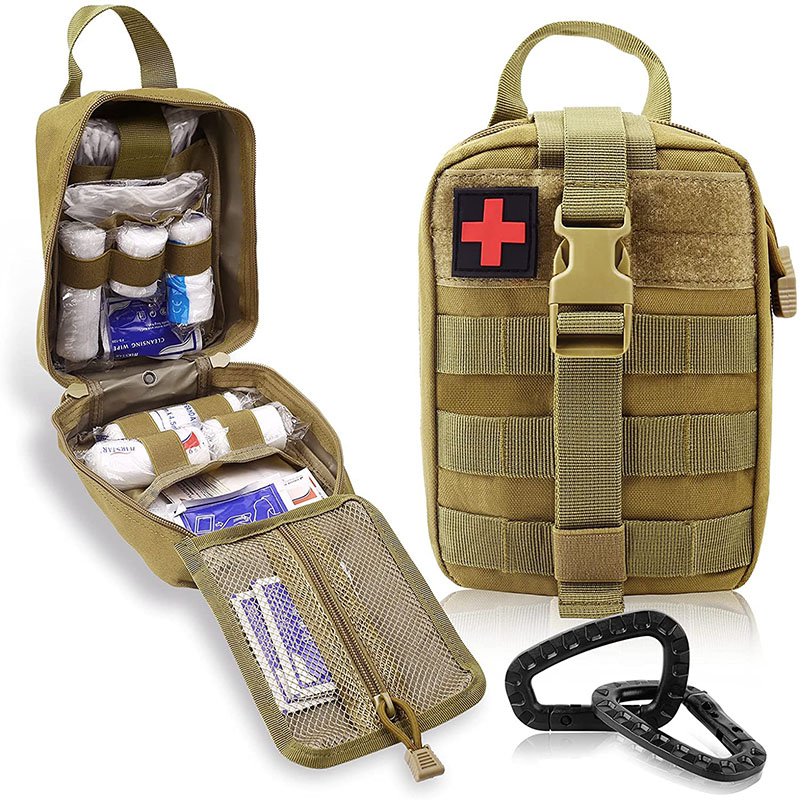 thumbnail image 2 of Tactical First Aid Bag MOLLE EMT IFAK Pouch - Rip-Away Trauma Pack With Detachable Strap 2 of 5