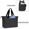 Portable Medical Equipment Supplies Nursing Tote Bag for Work with Padded Laptop Sleeve Black Nurse Bag