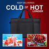 Factory OEM Custom Foldable Commercial Warmer Bag Keep Food Warm And Cold Insulated Pizza Bag Delivery Bags