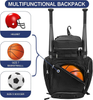 New Design Large Capacity Sports Training Backpack Baseball Bag Baseball Equipment Bag with Separate Helmet Compartment 