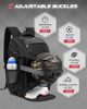High Quality Durable 42L Baseball Backpack Sports Softball Bag Baseball Bats Backpack with Shoes Compartment