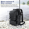 2025 New Fashion Waterproof Fishing Tackle Storage Bag Fishing Backpack Sling Bag with Rod Gear Holder