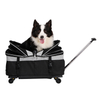 New Fashion Outdoor Designer Dog Pet Trolley Cat Carriers Travel Carrier Trolley Stroller Bag Pet Cages Carriers Houses 