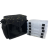 New Design Black Camo Hold 5pcs 3600 Tackle Box Carp Fishing Tackle Box Storage Bag with Boxes