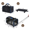 Pet Wheels Rolling Carrier Removable Wheeled Travel Carrier for Pets up to 20 lbs with Extendable Handle & Detachable Fleece