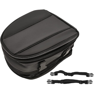 Factory Custom Motorbike Rear Seat Bag PU Leather Helmet Storage Bag Multifunctional Motorcycle Tail Bag