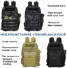 Tactical Backpack Military Hiking Backpack for Men Assault Travel Backpack Large Fishing Backpack for Tackle Storage