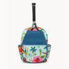 Fashion Printed Flower Tennis Bag Hold 2 Rackets for Kids Girls Boys Tennis Players Tennis Backpack