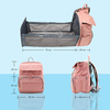 2021 Wholesale Portable Mother Baby Sleeping Bag with Changing Bed Foldable Diaper Backpack Bag