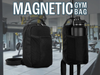 Unisex High-Capacity Custom Fitness Gym Bag Oxford Large Size Black Magnetic Phone Water Bottle Holder Outdoor Travel