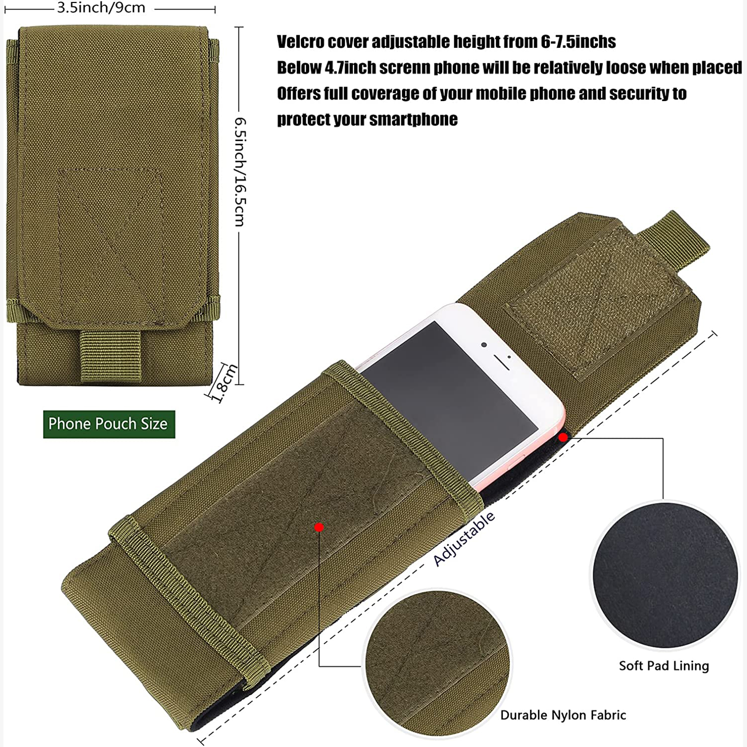 thumbnail image 2 of Mini Size EDC Utility Pouch Bags First Aid Pouch Organizer 2 of 9