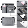 Large Space Oxford Diaper Storage Pouch with Insulated Cup Holder Baby Stroller Organizer Stroller Accessories Bag 